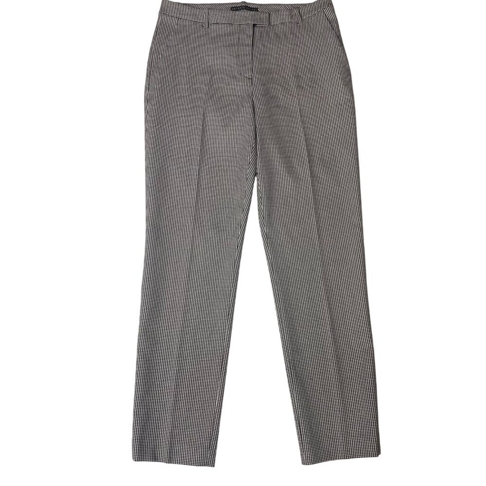 Antonio Melani Womens Black & White Houndstooth slim -Leg Dress Pants Size 6